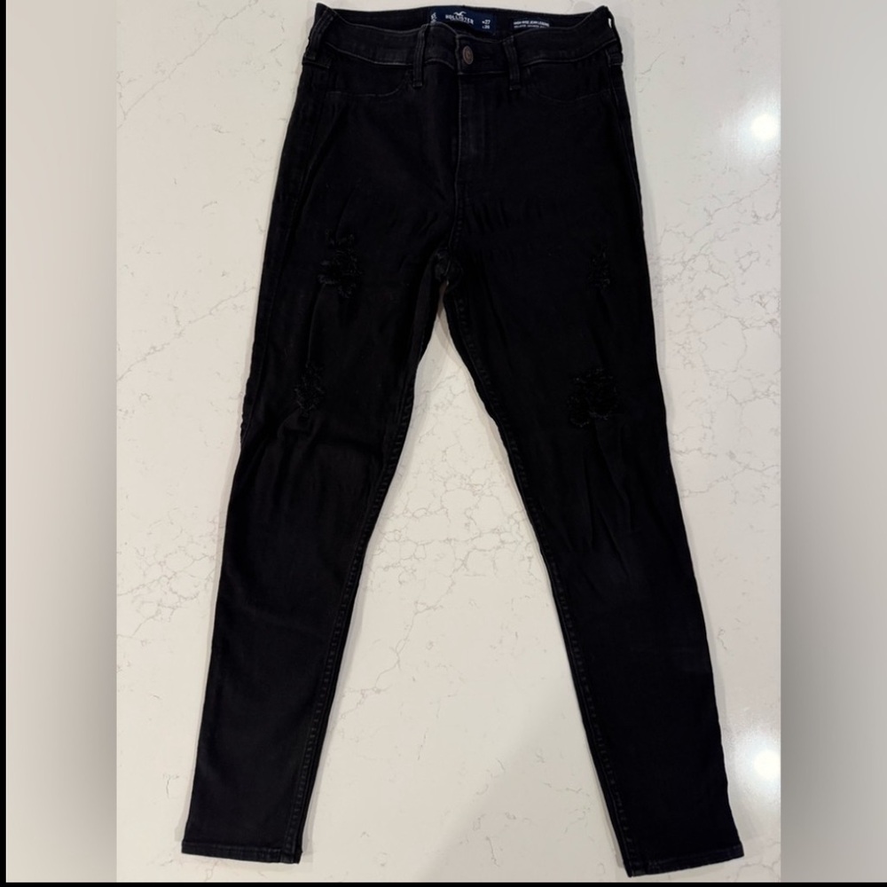 Hollister Distressed High-Rise Jeggings 5 Short